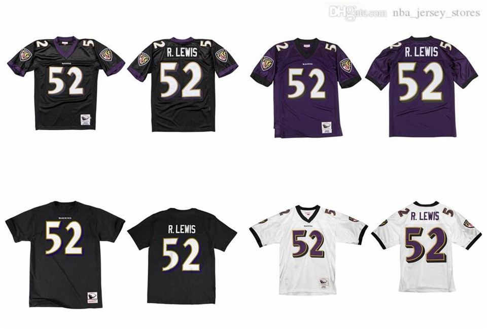 

Stitched football Jersey 52 Ray Lewis 2004 Mitchell & Ness retro Rugby jerseys