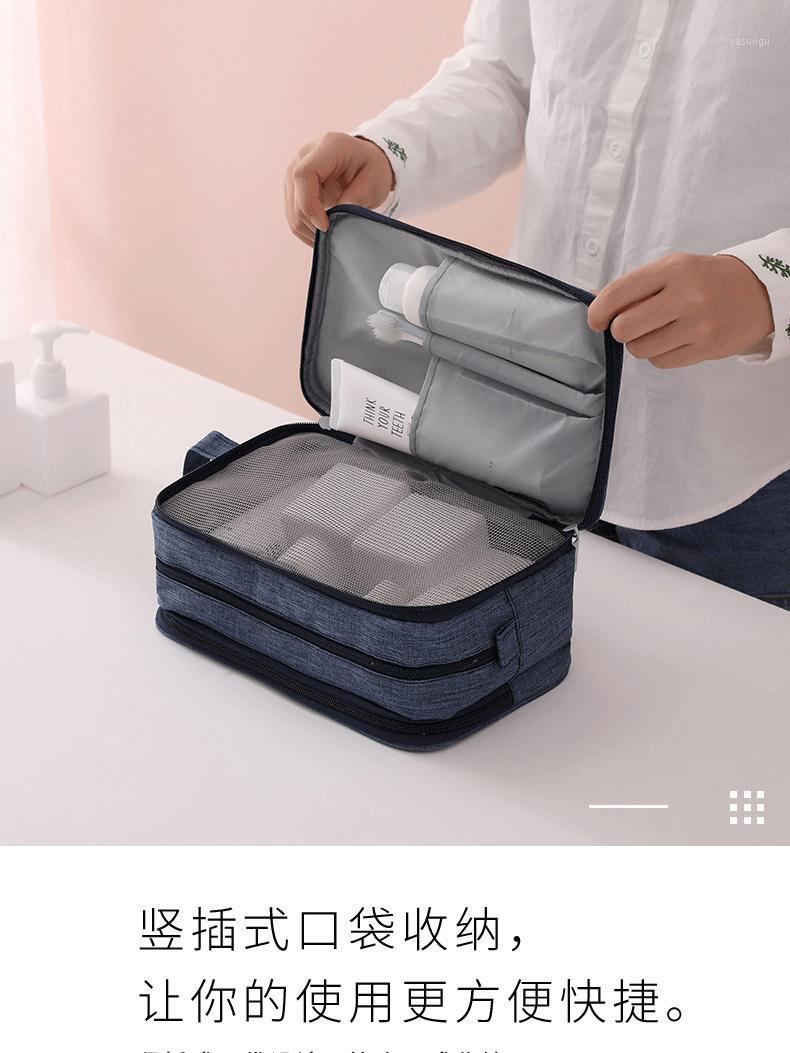 

Storage Bags High Capacity Makeup Bag Toiletries Organizer Bedding Rectangular Portable Rangement Chaussure Bathroom BD50SB