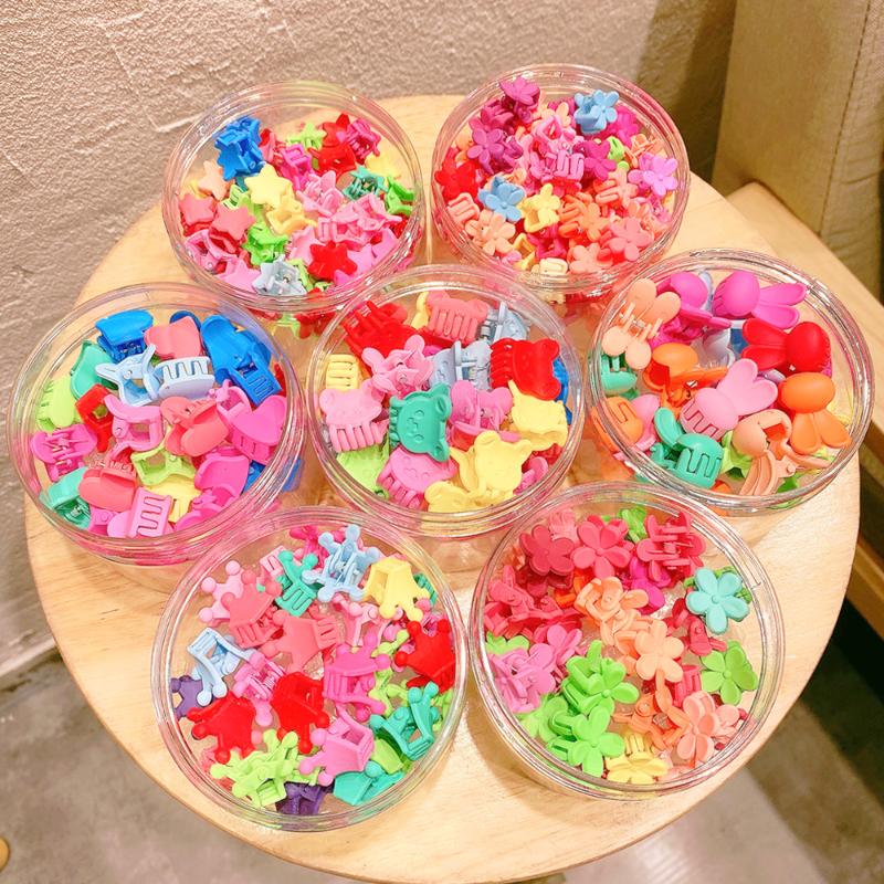 

30PCS/Set Mixed Color Cute Girls Colorful Flower Crown Animals Hair Sweet Hair Clip Hairpins Kids Accessories