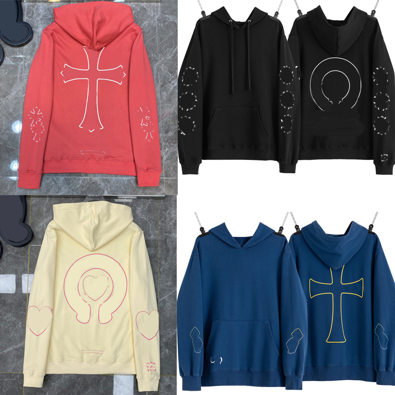 

arm cross flower designer men hoodies Chromehearts Hooded Sweater ch Casual Pullover Embossed Pattern Mens Coat Sweatshirts zip heart h618Z# 0101, Color5 pics refer to description