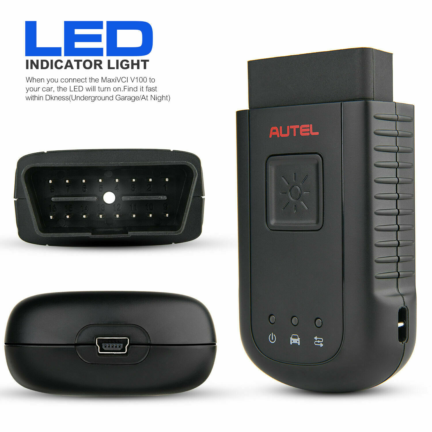 

Diagnostic Tools Autel Maxi VCI V100 Wireless Diagnostic Interface DLC Bluetooth MS906TS MS906BT