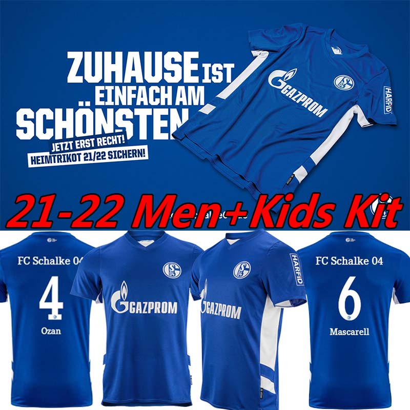 

2021 2022 Huntelaar Schalke 04 Soccer Jerseys 21/22 Kutucu Bentaleb Raman Hoppe Harit Serdar jersey Men Football Shirt shorts Size 4XL uniforms, Schalke away