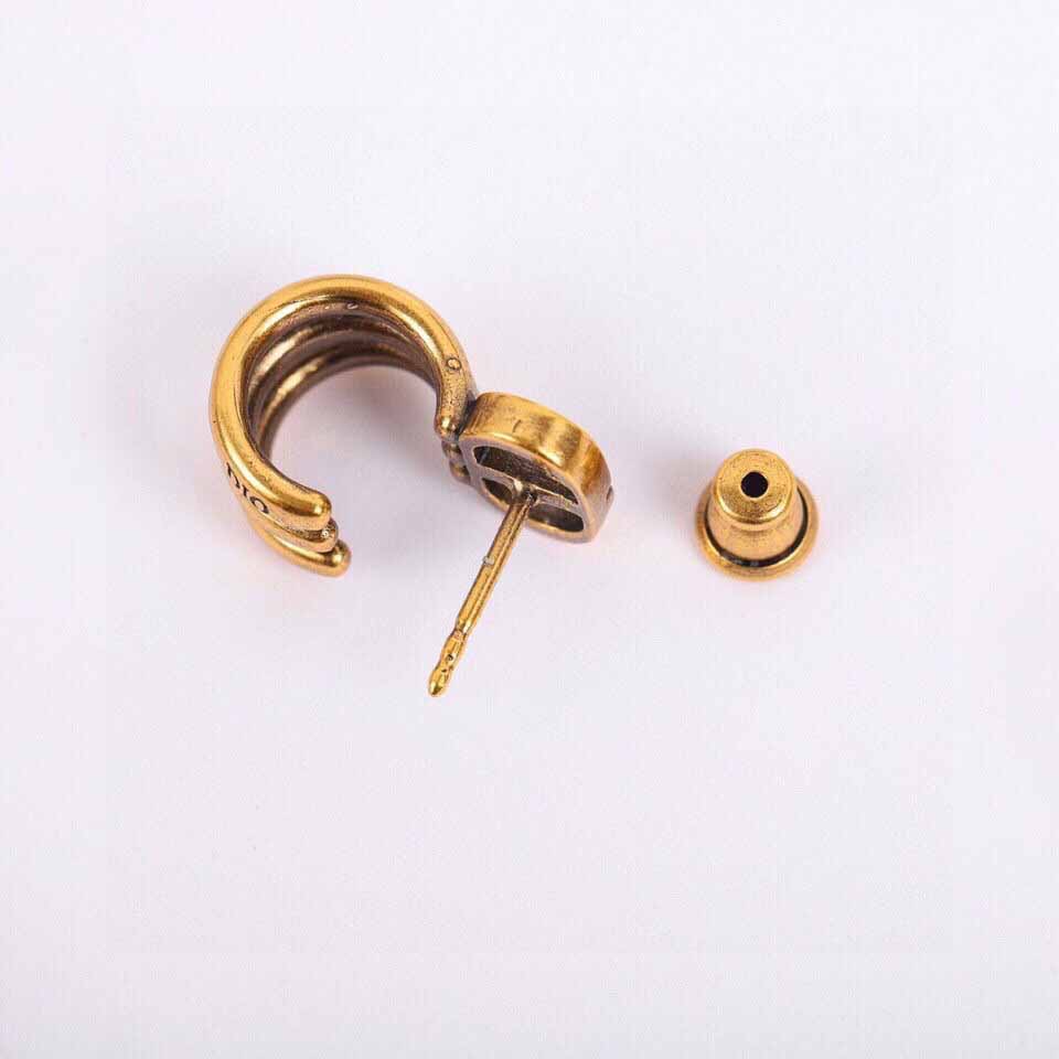 

2021 Hot sale Top quality stud earring in 18k gold plated for women wedding jewelry gift with box free shipping PS3874