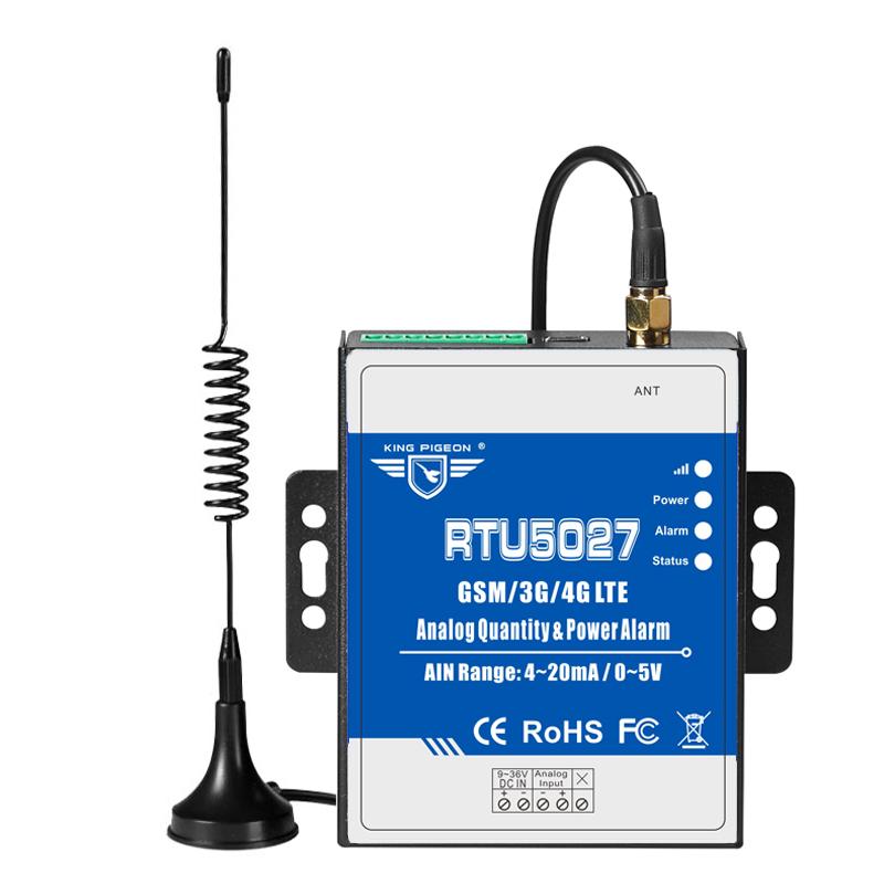 

Smart Home Control GSM 3G 4G LTE Analog Transducer Monitoring Alarm RTU5027 High-Low Input Value With SMS Alert Support Modbus TCP