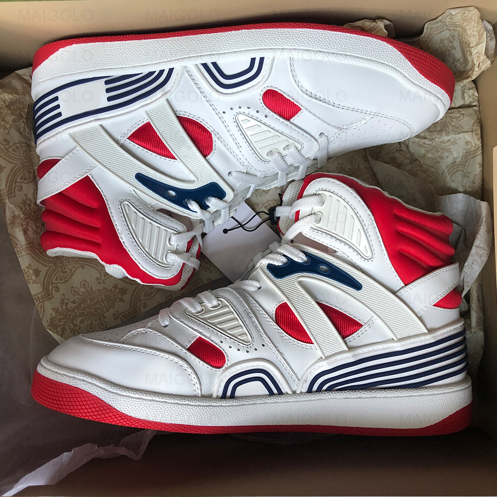 

50%Off 1977 Top Quality Men Basket Shoes Tennis Rhyton Rubber Sole Red Green Bottom Stripe Colorful Canvas Brand Leisure Casual White Sneaker Women With Box 35-46, It is box not shoes