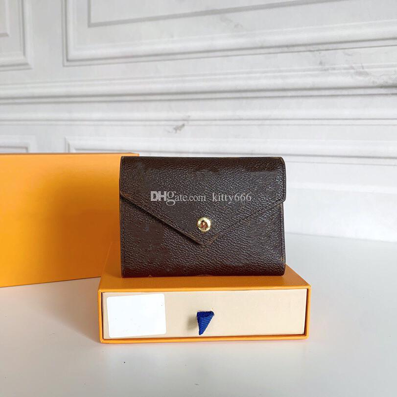 

2021 women original box Dust Bags purses leather multicolor short wallet Card holder classic zipper pocket designer wallets, As pics
