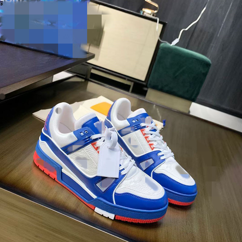 

Designer Fashion Trainer sneaker intage Casual Shoes Virgils alligator-embossed black Grey Brown White Green calf leather French Ablohs Mens Shoe 38-45 g154165