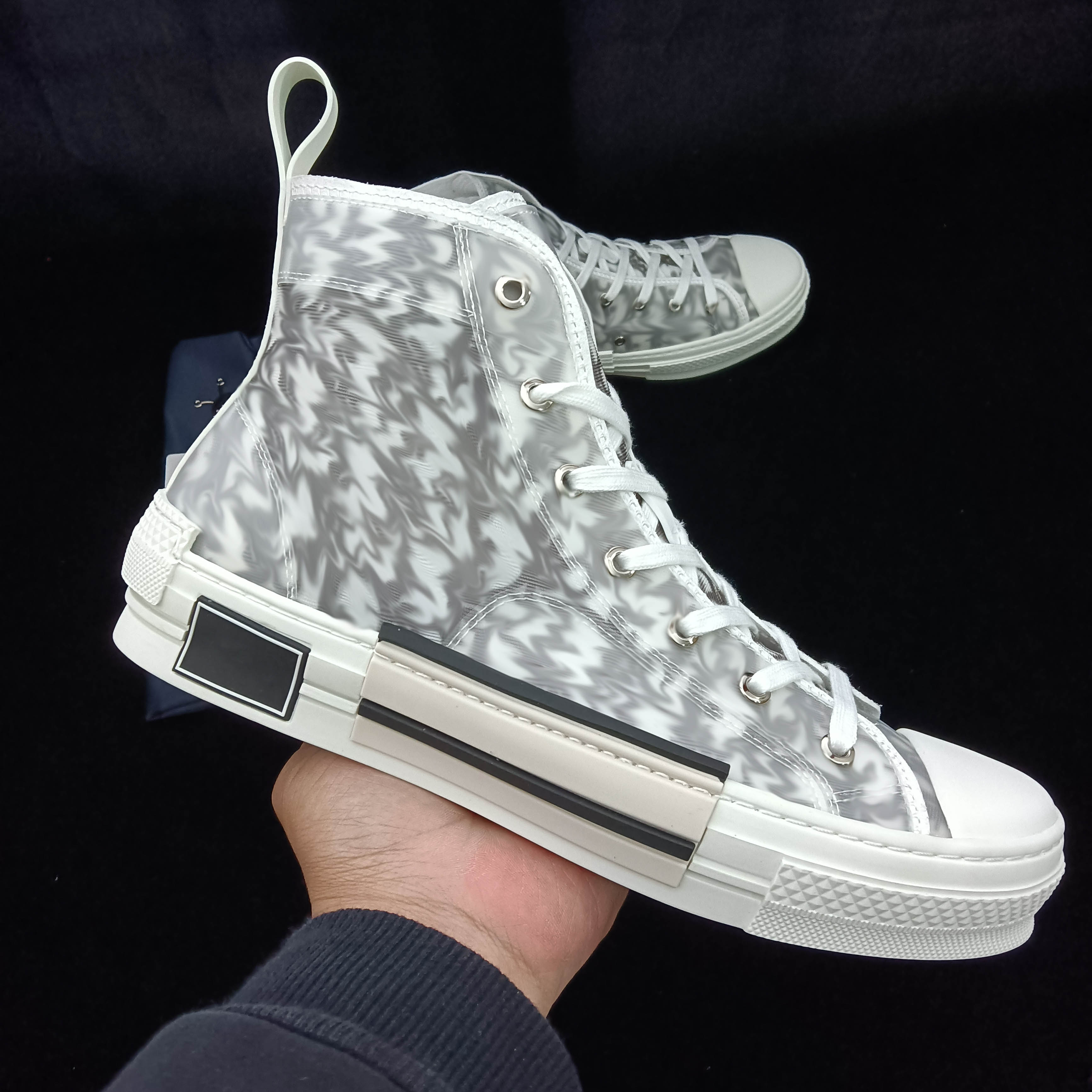 

2021 new20ss b21 b22 b23 oblique high low conduction platform sneakers technical leather flowers technical open casual shoes vintage36-45, Black;red