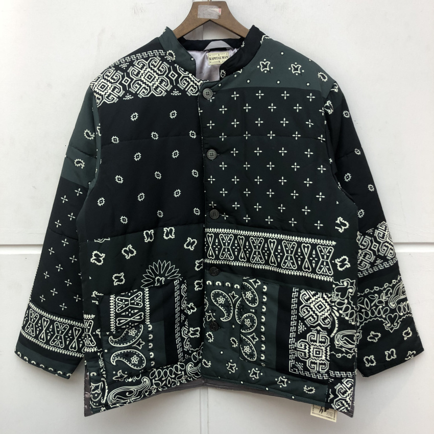 

2021 New Heavy Fabric Kapital Er Jacket Parkas Women 1:1 Top Quality Button Coats Outerwear Clothes Winter Coat Men 5hyy