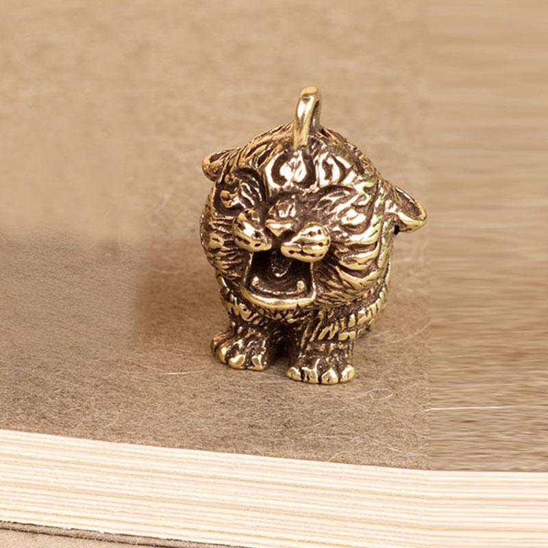 

Keychains 2022 Tiger Keychain Metal Brass Key Chains Hangings Jewelry Bag Accessories Pendant Car DIY Bags Pendants Gifts