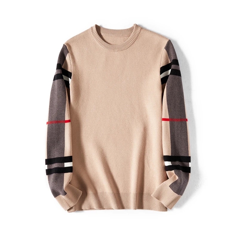 

Brand Hoodie Classical Men's Knitted Sweater Mens Classic Knit Sweatshirt Vintage Plaid Designer Pullover Sweaters M-3XL 99666, Black
