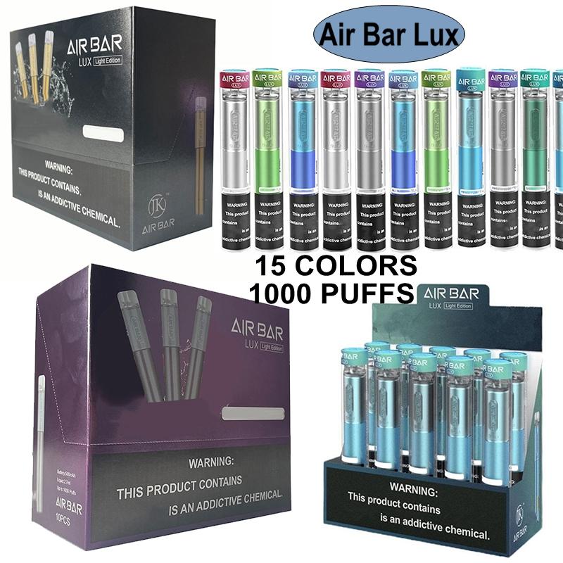 

Air Bar Lux E-cigarettes Disposable Device Built-in 500mah Battery 2.7ml Vape Pods 1000 puffs Dab Pen Starter Kit vs Bang xxl Electronics El