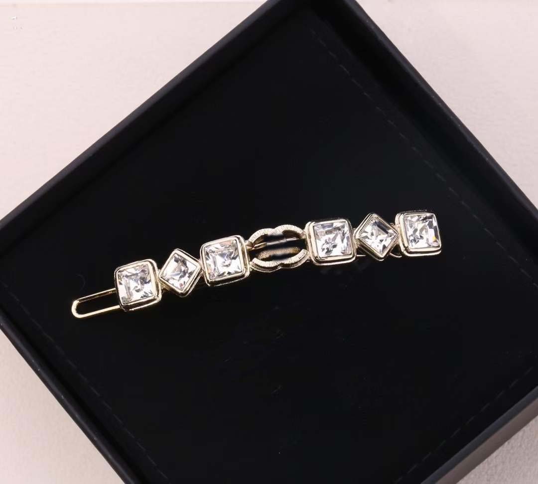 

Luxurious quality hair clip with diamond for women wedding party engagement jewelry gift with box free shipping PS3687