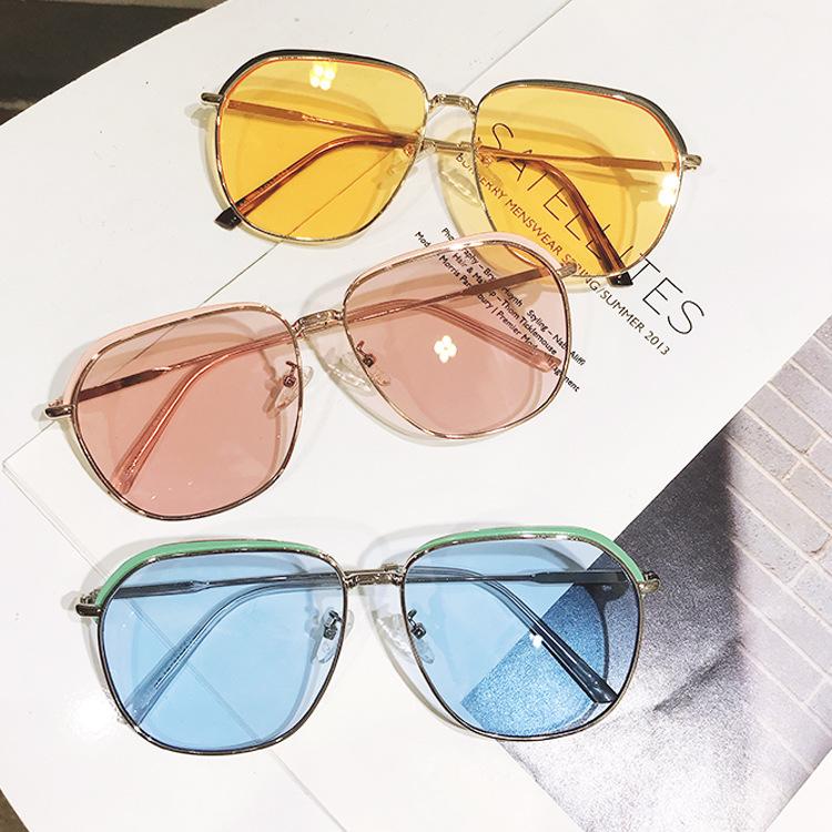 

Sunglasses Korean Version Fashion Women's Street Shoot Thin For Women Decorative Mirrors