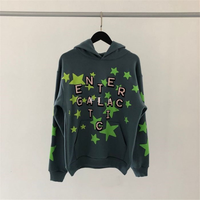 

2021 New Kanye Reflective Plant Flea Market Kid Cudi Enter Galactic Hoodie Orescent Green Stars Cpfm.xyz Pullover 63lm