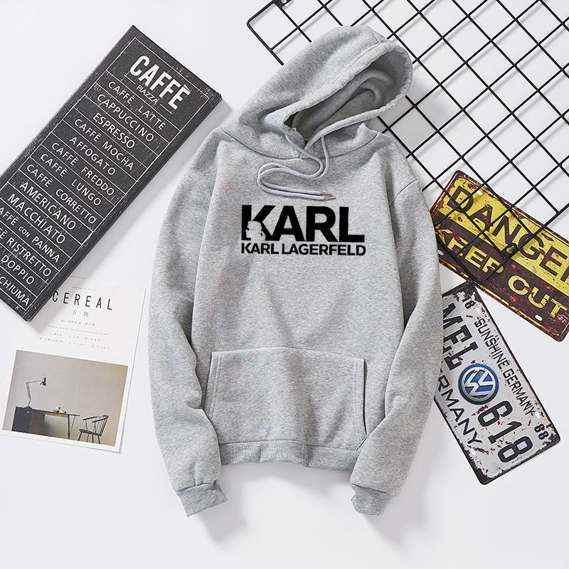 

Karl Shirt Lagerfeld Hoodies Women Vogue Sweatshirt Brand Perfume Designer Pullovers Tumblr Jumper Lady Casual Tracksuit W, Black