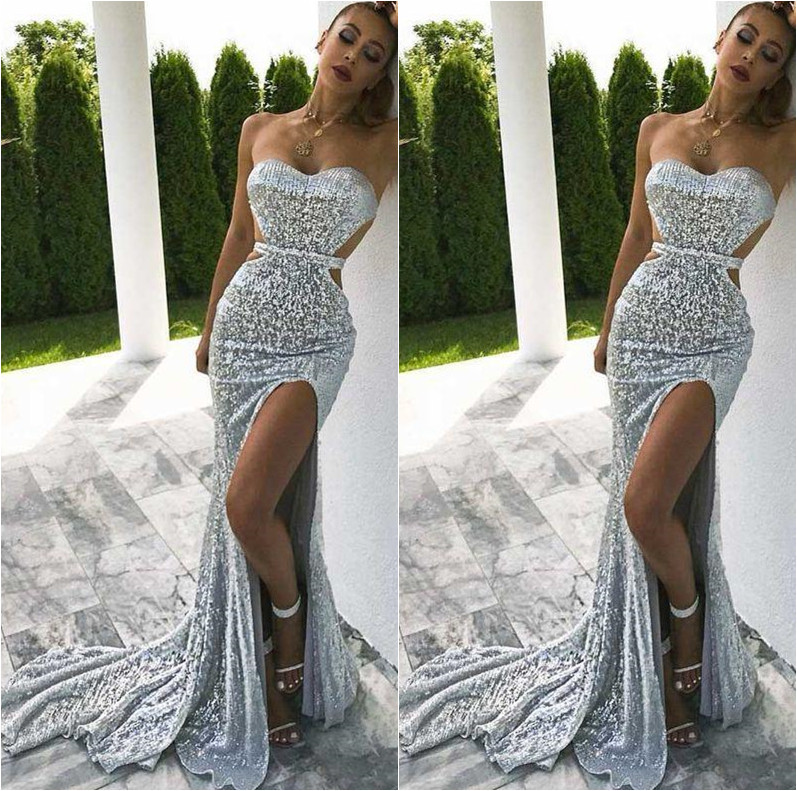 

2021 Plus Size Arabic Aso Ebi Silver Mermaid Sparkly Prom Dresses Sweetheart Sequined Sexy Evening Formal Party Second Reception Bridesmaid Gowns Dress ZJ394, Yellow