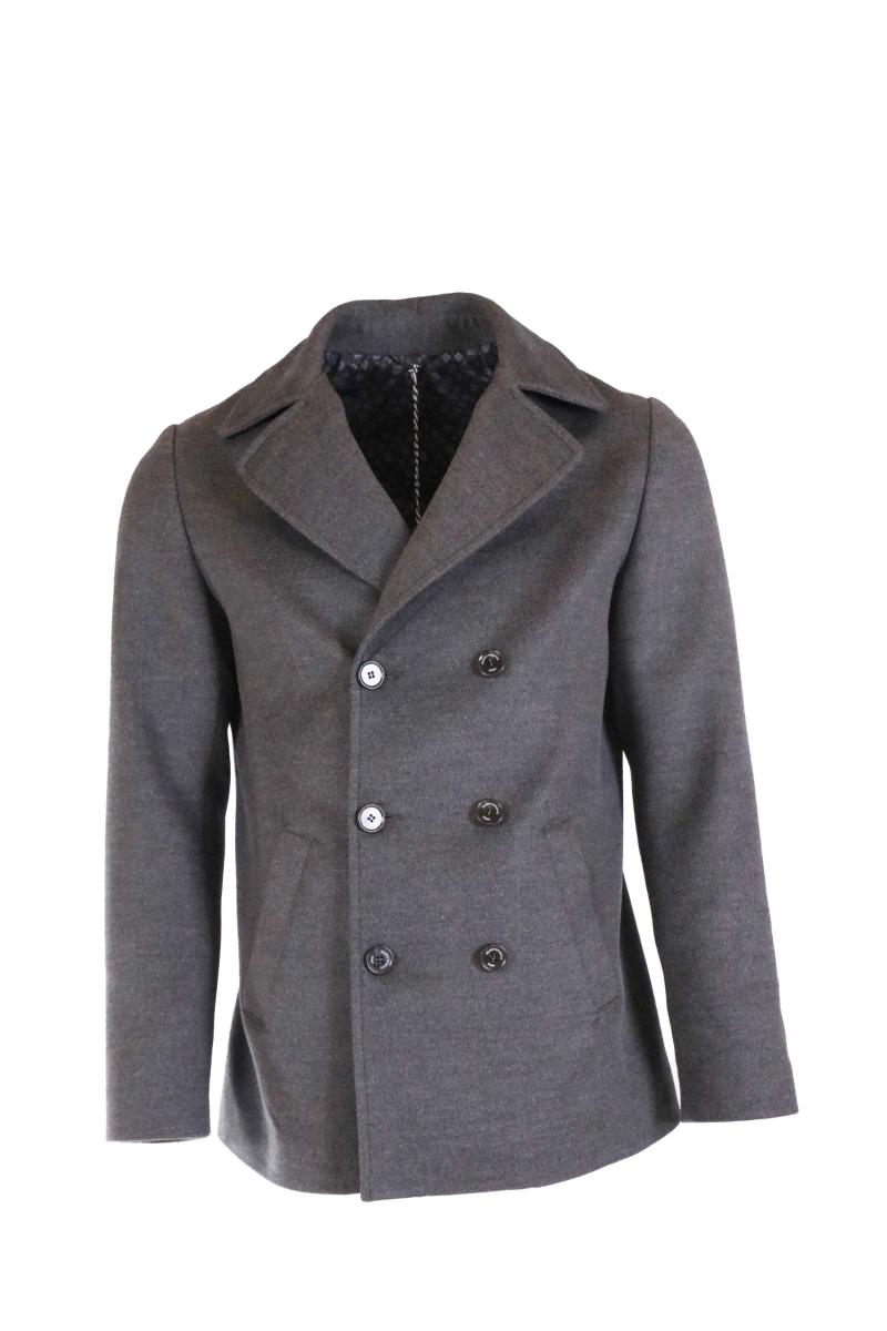

Men's Jackets Cashmere Coat Genuine Handmade, Gray