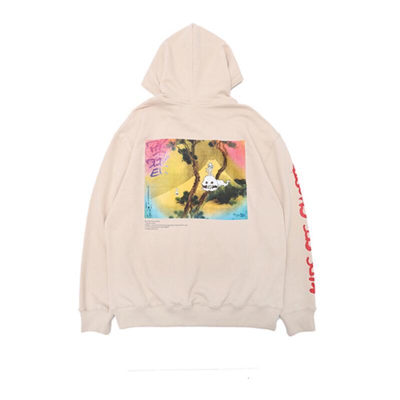 

2021 New Hot Japan Hip Kanye West Kids See Ghosts Hoodie Men Women Pullover Oversized Sweatshirts Cotton -xl Nc75