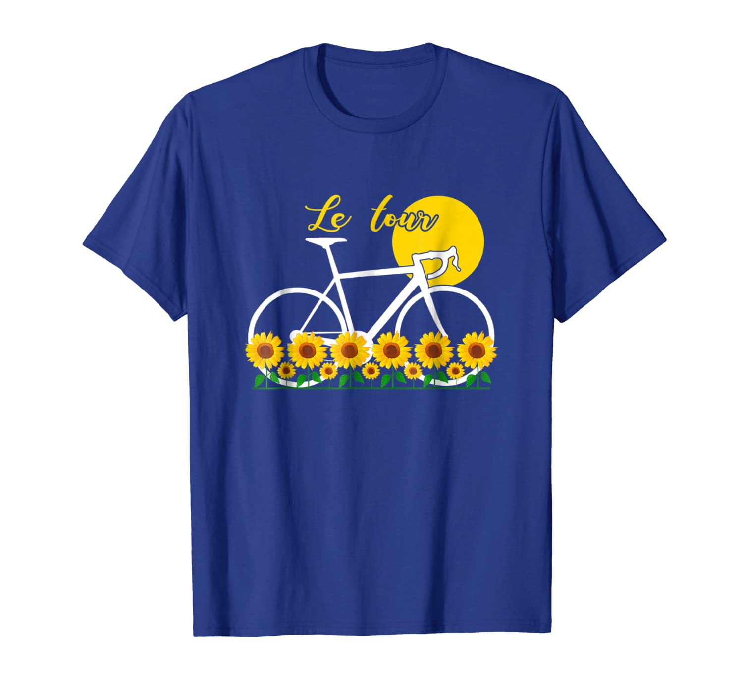 

tour france 2018 t shirt - bike sunflowers shirt, White;black