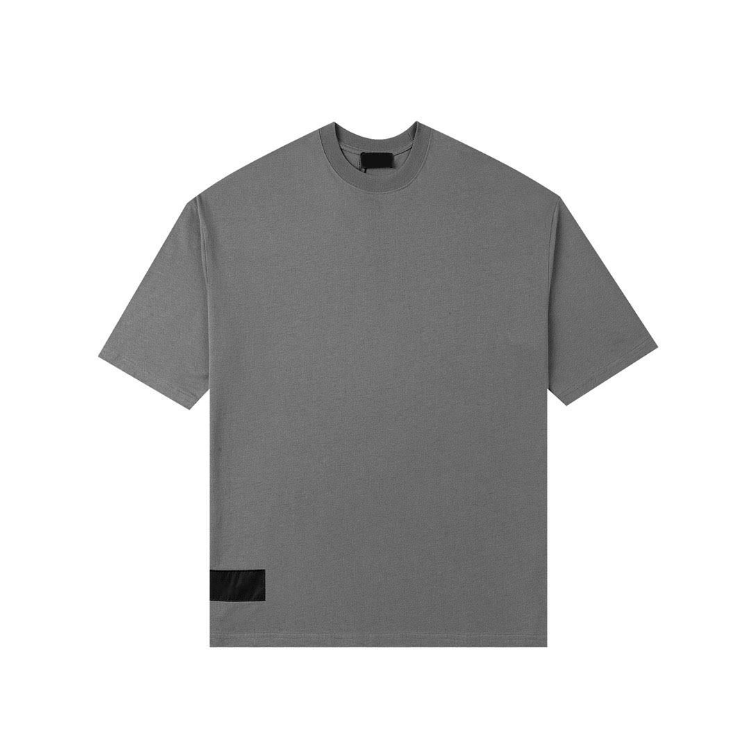 

2022ss Sweatshirt sand summer new high grade cotton printing short sleeve round neck panel T-Shirt Oversize Color: black white qws, Black;brown
