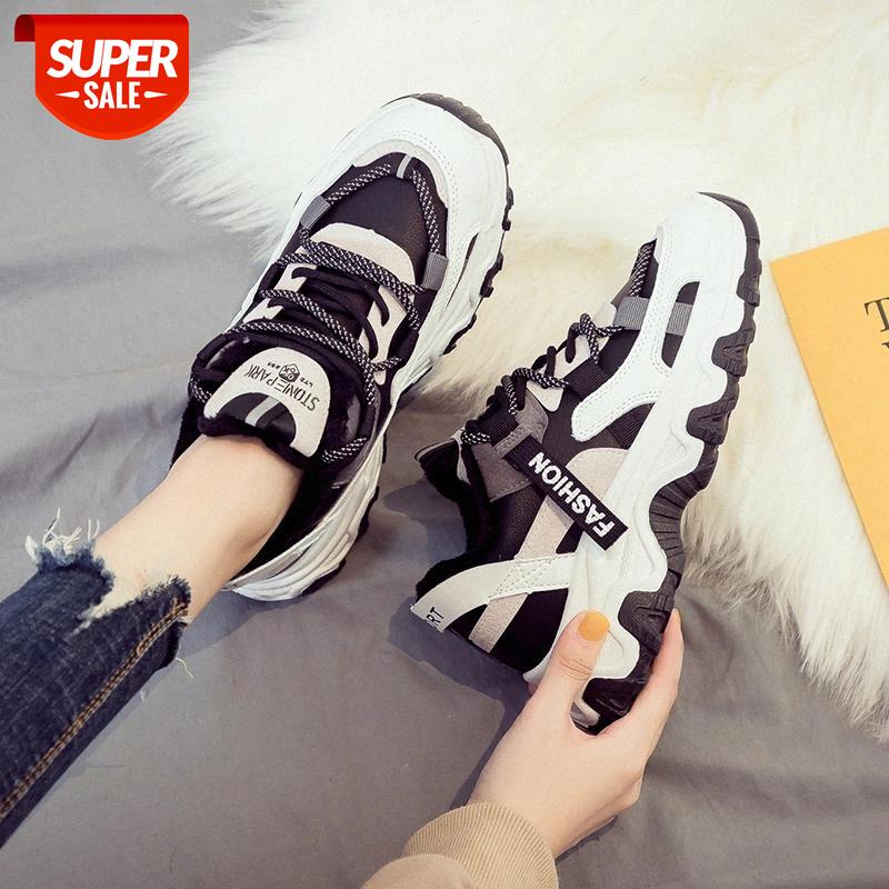 

Winter Woman Chunky Platform Sneakers Warm New Ulzzang Fashion Lace Up Trainers High Quality Tenis Female Old Dad Casual Shoes #of4Y