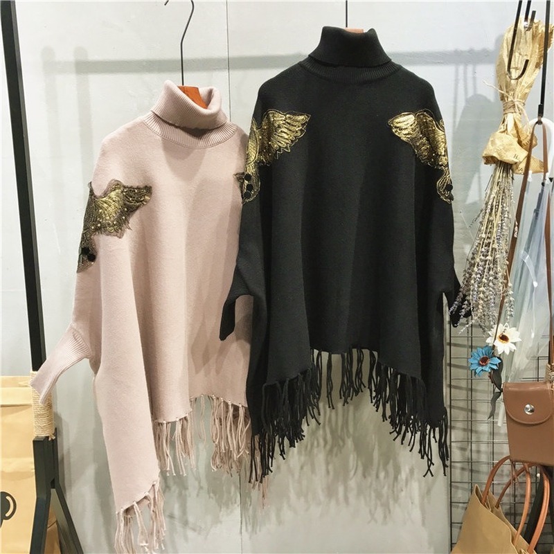 

2021 New Feminino Blusas Estilo Outono Inverno Topos Grosso Magro Pulver Camisola De Malha Jumper Macio Quente Ponch Femme Wqpv, Gray