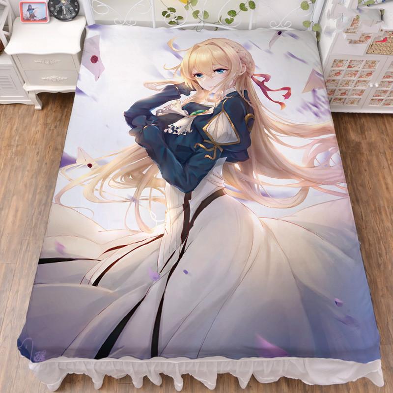 

Sheets & Sets July Update Anime Violet Evergarden Character Milk Fiber Bed Sheet Flannel Blanket Summer Quilt 150x200cm