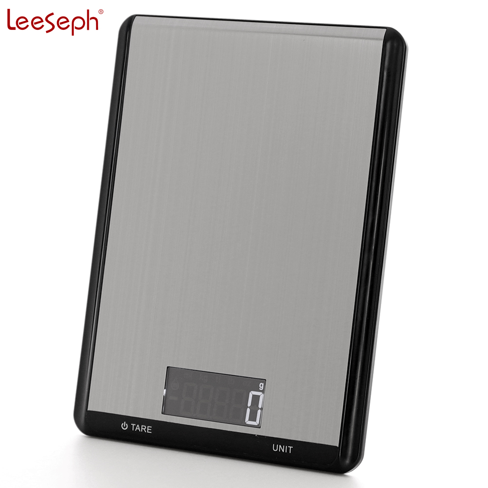 

Digital Kitchen Food Scale 22lbs/10kg Precision Food Scale LCD Display Tempered Glass Surface Touch Screen