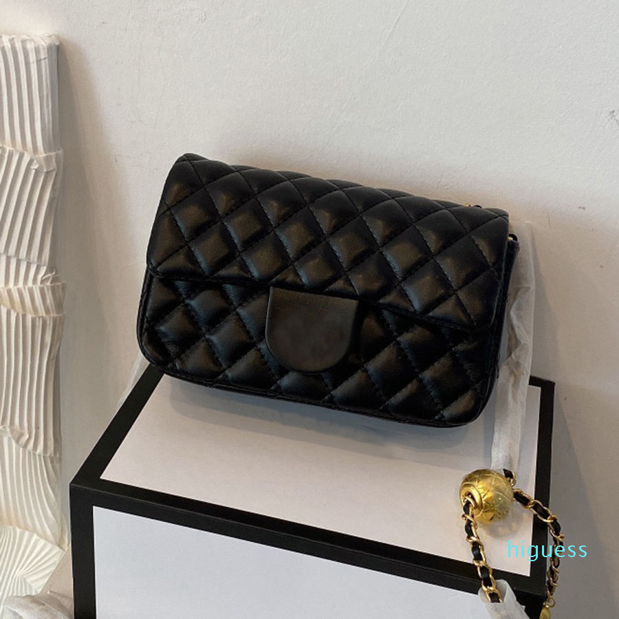 

Designer- Fashion Bags Women Handbag Crossbody Messenger Shoulder Chain Bag Leather Purses Ladies High Capacity V-shape Rhombic, #1 23cm