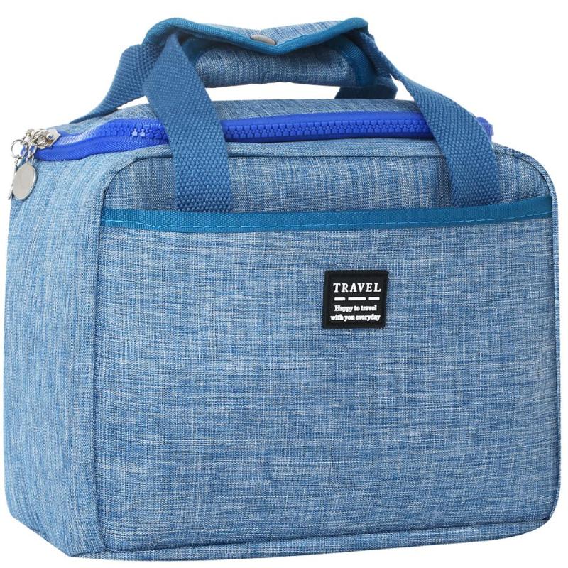 

lunch bag for woman cooler bag insulated lunch box tote cooler handbag bento pouch dinner container school storage bags, Blue;pink