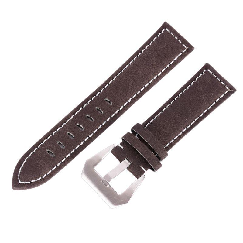

Watch Bands Men Bracelet Strap Stainless Steel Leather Matte Buckle Band