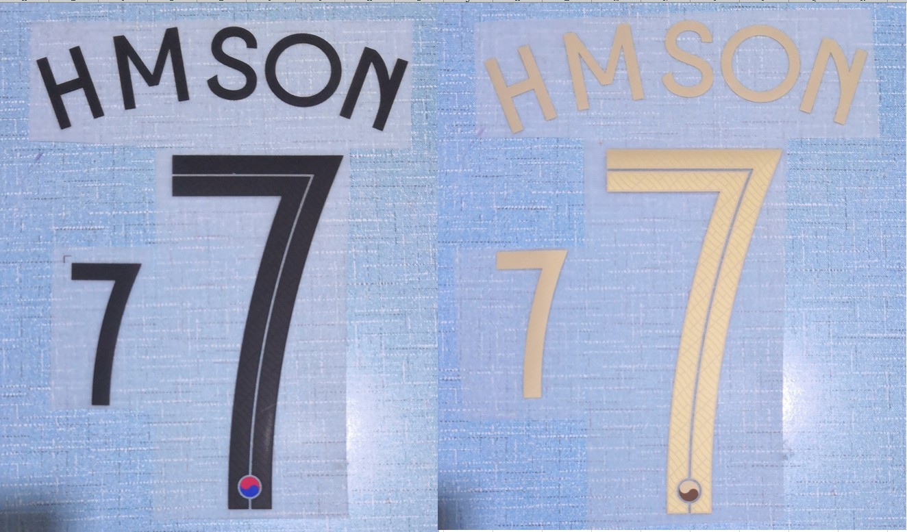 

2021 Korea home away HMSON nameset patch badge