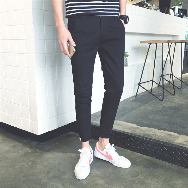 

Spring New 2021 Solid Stretched Harem Pants Men Clothes Simple Plus Size Casual Slim Fit Trousers Hip Hop All Match -42 4color Fmkv, Light blue