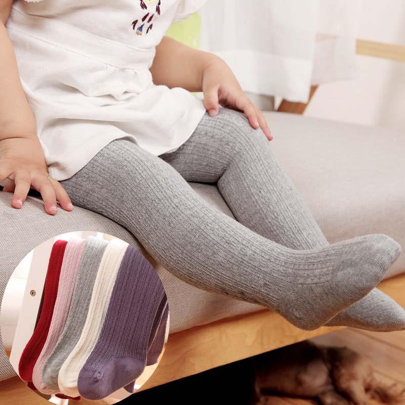 

Leggings & Tights Baby Autumn Winter Solid Color Knitted Girl Boy Children Warm Pantyhose Ribbed Stockings, Blue