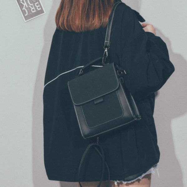 

Advanced sense of foreign style double shoulder bag cross bag women 2021 new fashion Korean versatile Mini Backpack
