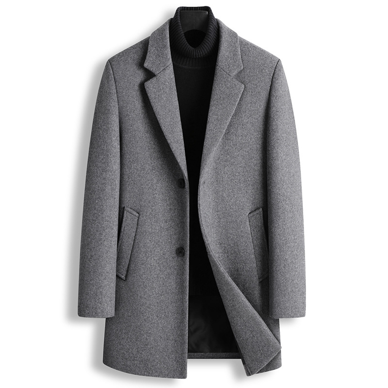

Handsome solid color short fur collar men s fur coat high-quality stand-up collar retro comfortable fashion travel commute, Black