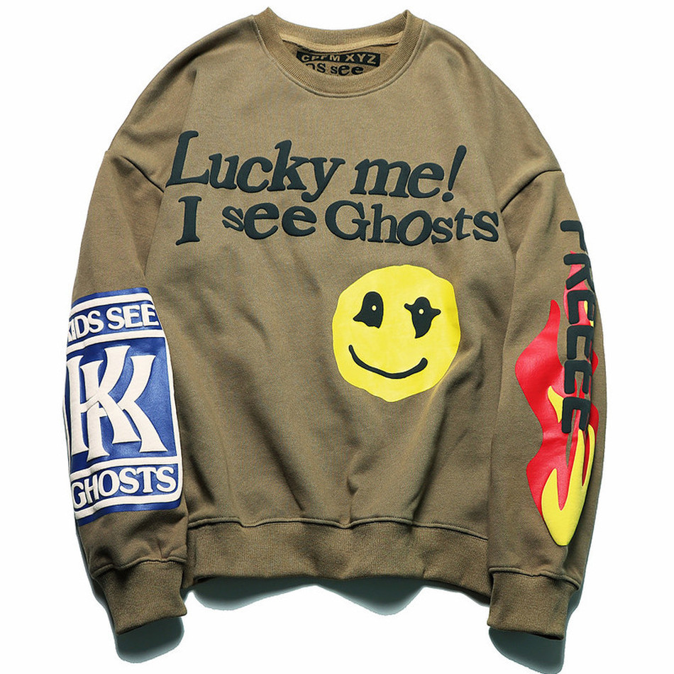 

2021 New Oversize Lucky Me i Hoodie Cpfm Xyz Kid See Ghost Sweatshirts Men Women Kanye West Hoodies 2slt