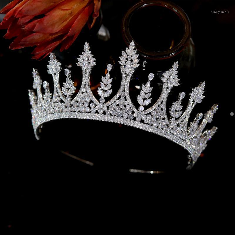 

Women's Fashion Crown Shine Cubic Zirconia Wedding Tiara Birthday Accessories A01117 Hair Clips & Barrettes, Golden;silver