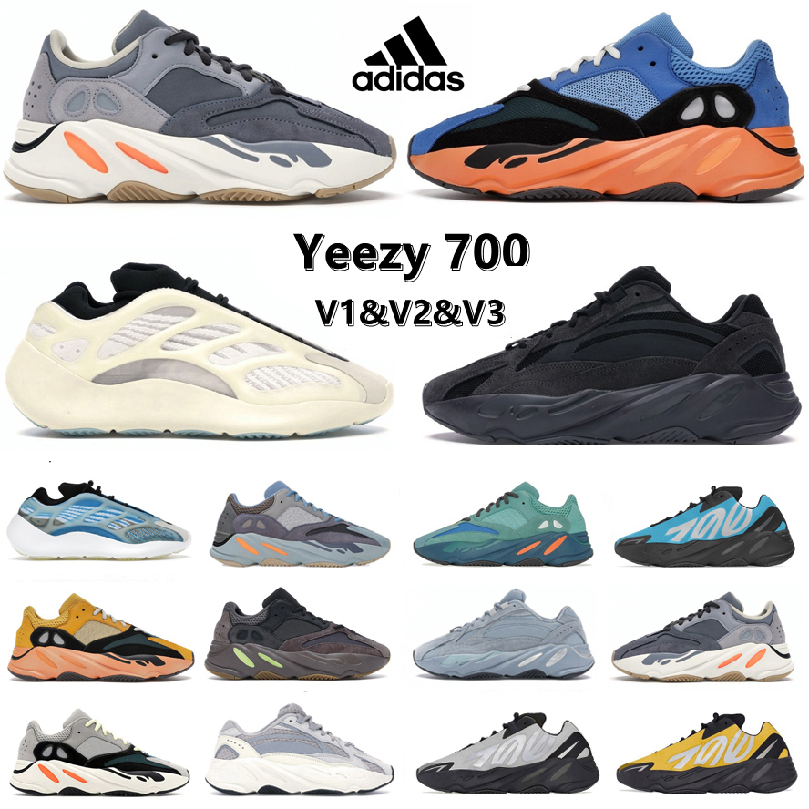 

Adidas kanye west yeezy yeezys 700 V1 V2 V3 700s mens Running Shoes MNVN Wave Runner Mauve Cream Azareth Azael Alvah men women fashion trainer Sports Sneakers, Color#1