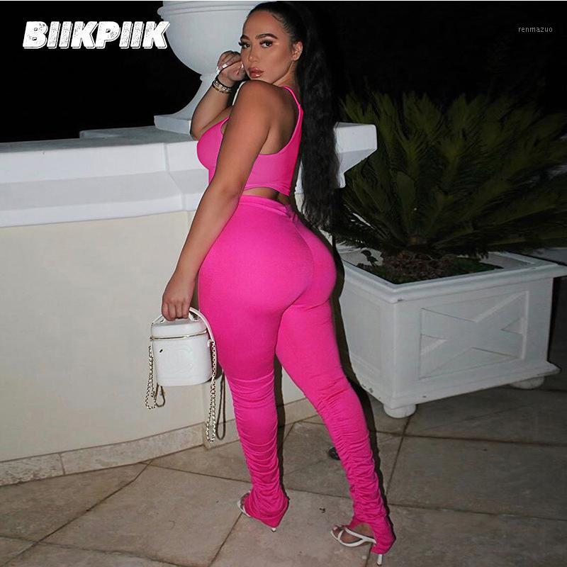 

Women's Pants & Capris BIIKPIIK Solid Stock Leggings Skinny High Waist Women Split Autumn Trousers Casual All-match Female, Black;white