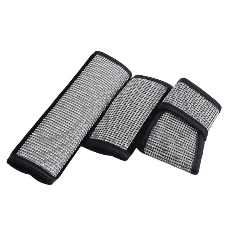 

Steering Wheel Covers Crystal Rhinestone Diamond Car Styling Auto Accessories Set Series For Girl