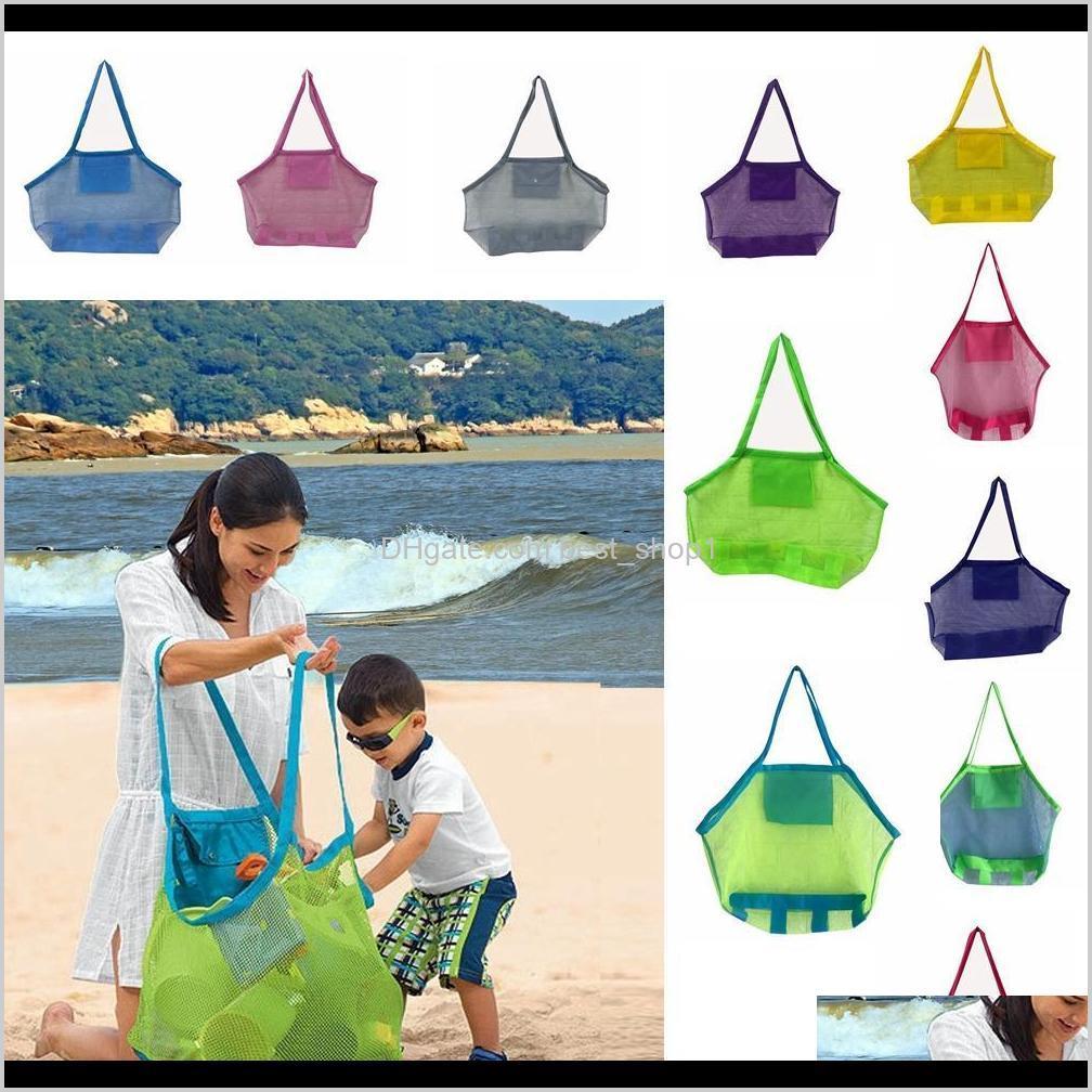 

Large Capacity Children Beach Bags Sand Away Mesh Tote Bag Kids Toys Towels Shell Collect Storage Bags Fold Shopping Handbags Aaa2014N Qj6Ix