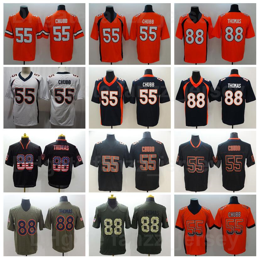 

Men Football 55 Bradley Chubb Jersey 88 Demaryius Thomas Retro Vintage Black Hyphenation Goddess Shadow Flag Turn Back The Clock Army Green Oraneg White Navy Blue, 55 black