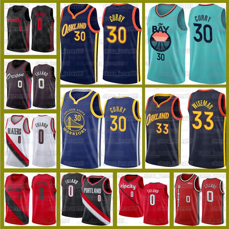 

Damian 0 Lillard Stephen 30 Curry Basketball Blazers Jerseys Golden State Warriors New James 33 Wiseman Carmelo 00 Anthony, Black;red