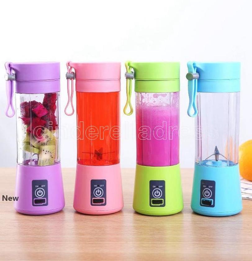 1300MA Electric Juicer Cup Mini Portable USB Rechargeable Juice Blender And Mixer 2 leaf plastic Juice Making Cup FY4069-image-653900537