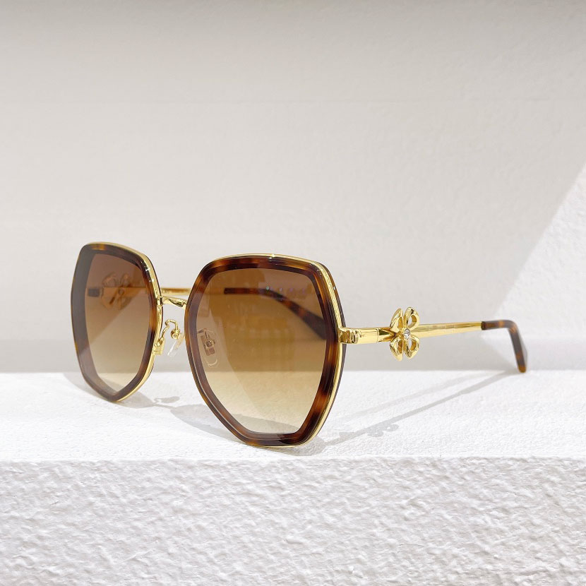 

Women's popular five sunglasses metal retro fashion style goggles square frameless UV 400 lens matching suit classic
