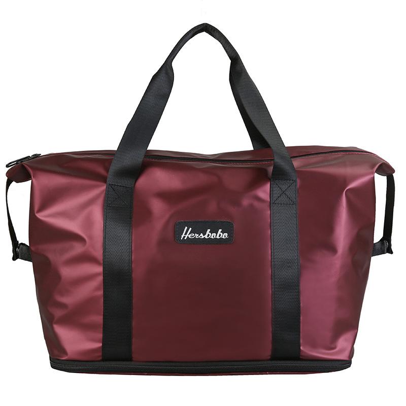 

Waterproof Large Capacity Oxford Travel Bag Unisex Zipper Fitness Gym Storage Handbag Shoulder Messenger Bags Duffle Luggage, Black