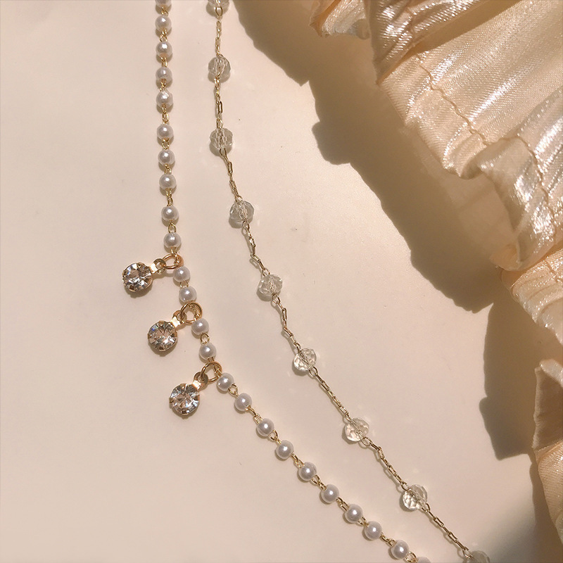 

Fashion Women's Neck Chain Multi-layer Women's Sexy Classic Cute Pearl Cold Pendant Gas Fairy