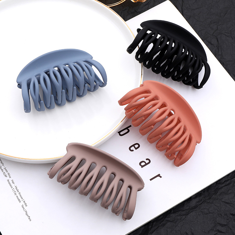 

Korea Head Clamps Fence clip Frosted Retro Temperament Hairs-Cratching Shark Chuck Head-Keel Scratching Plate Hairpin Hair-Accessories Women Hair Jewelry Gifts